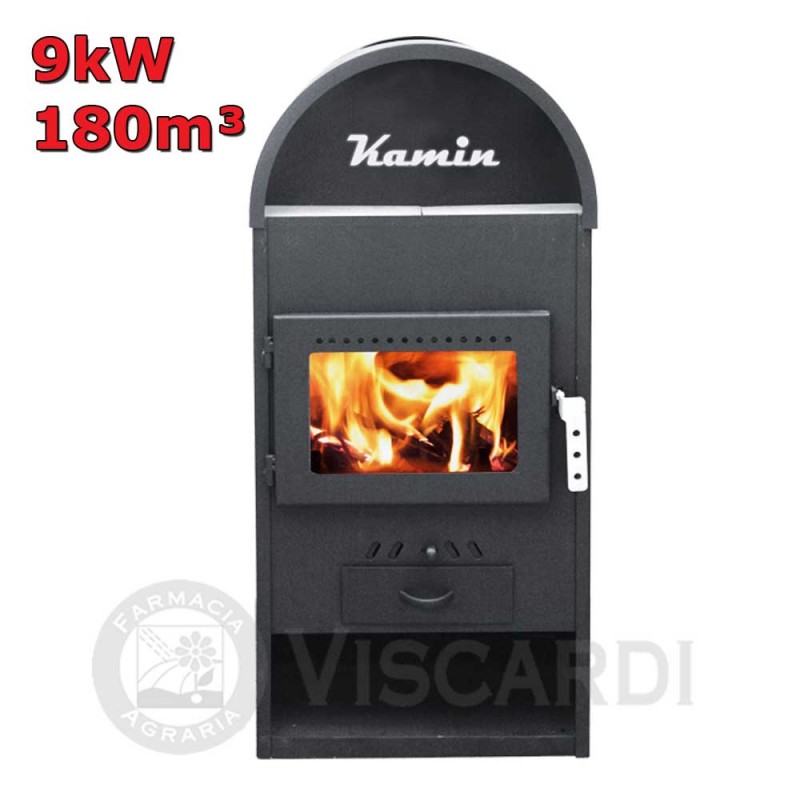 Stufa economica a legna KAMIN 9 kw 180 m³ scaldavivande Stufa economica a legna KAMIN 9 kw 180 m³ scaldavivande