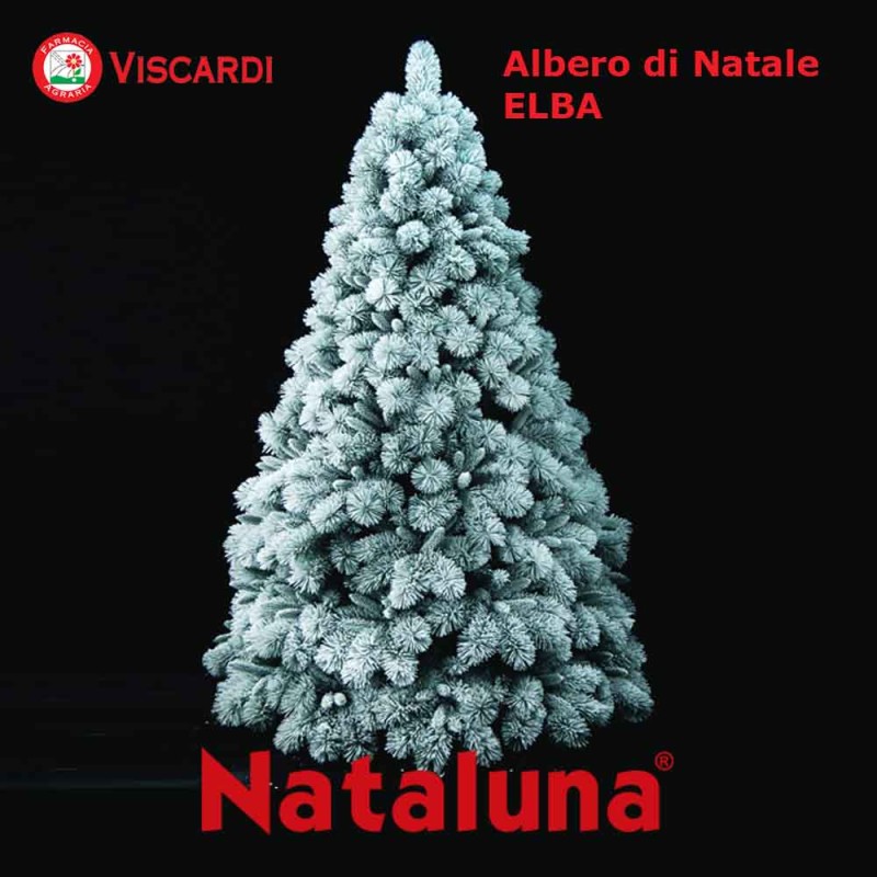 Albero Di Natale Innevato 240 Cm.Albero Natale Innevato Elba Nataluna 2 Altezze Diverse